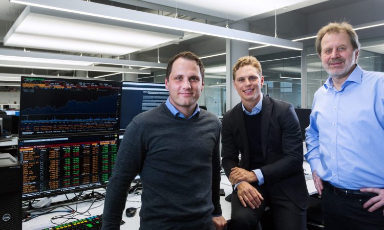 The Scalable Capital founding team: Florian Prucker, Erik Podzuweit and Prof. Dr. Stefan Mittnik (from the left, photo: Scalable Capital)