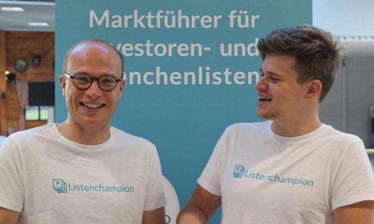 Listenchampion founders Jan-Erik Flentje (right) and Leo Semmelmann.